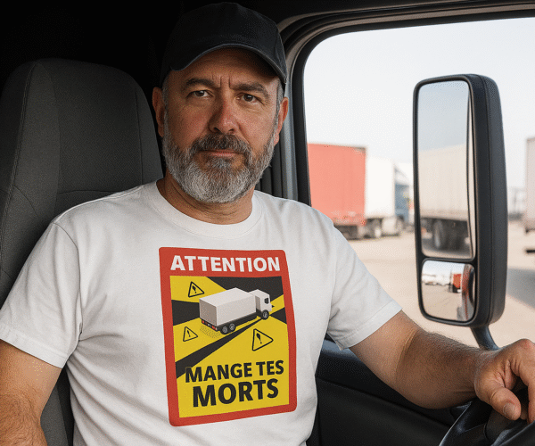 Les T-shirts routier humour : le style et la rigolade des rois de la route
