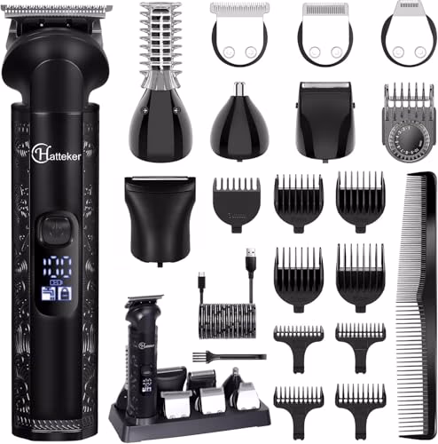 Hatteker Tondeuse à barbe sans fil pour homme