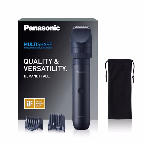 Panasonic MULTISHAPE - système modulaire de soins corps, cheveux et visage - ER-CKL1 : Kit unité principale étanche avec batterie rechargeable Li-ion et tête tondeuse étroite pour barbe